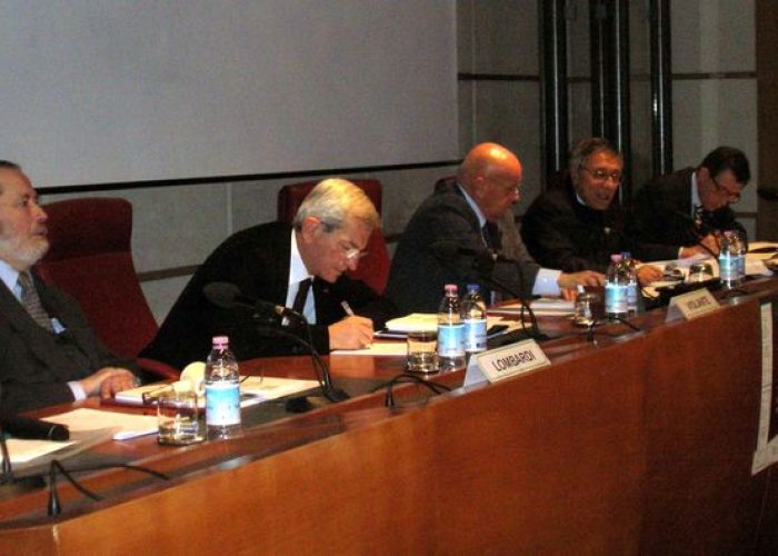 da sx: Franco Lombardi, Luciano Violante, Cerise, Franco Bassaini e Piero Giarda