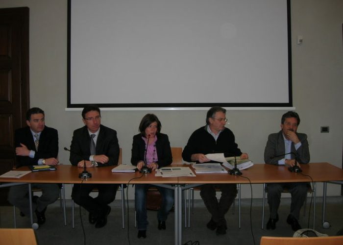Un momento della conferenza stampa