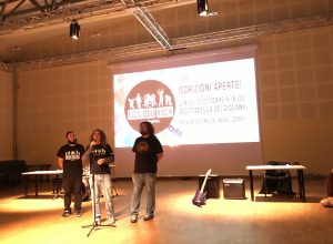 Presentazione Ecole du Rock (da sx Alessandro Longo, Max Arrigo e Christian Curcio)