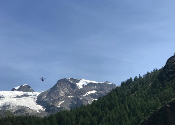 elisoccorso, recupero alpinista precipitato sul Rosa