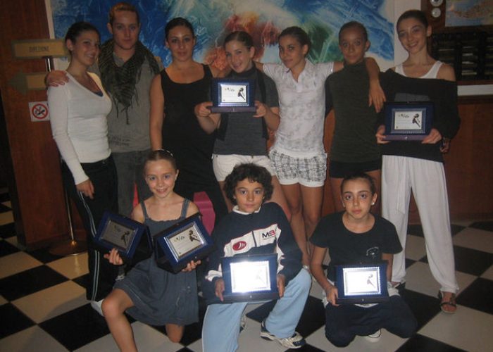 I dieci allievi dell'Accademia Danza Aosta