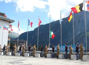 Un momento delle celebrazioni di apertura