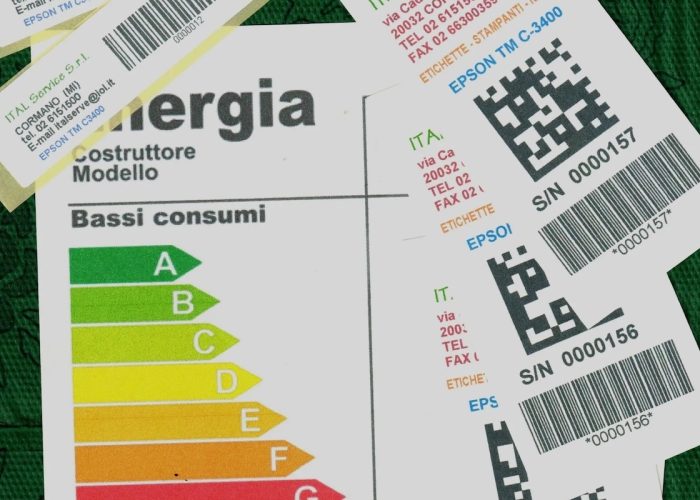 Stampa etichette a colori