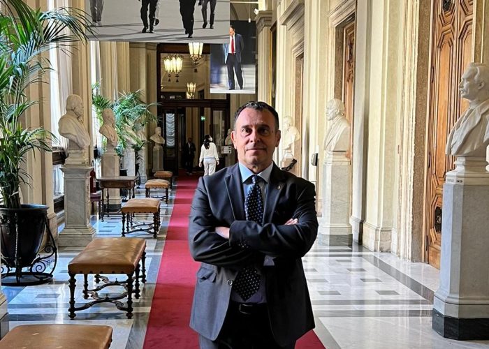 Il deputato Franco Manes a Montecitorio