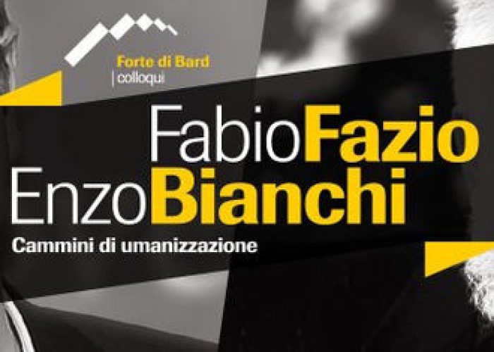 Fabio Fazio e il priore di Bose Enzo Bianchi