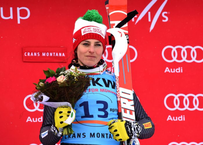 Federica Brignone a Crans Montana - Foto Pier Marco Taccai/Pentaphoto-Mateimage