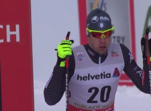 Federico Pellegrino nella sprint di Dobbiaco