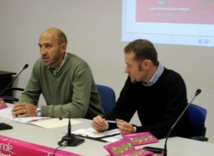 Andrea Borney e Fabio Molino durante la conferenza stampa