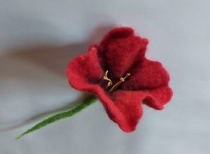 fiore in feltro