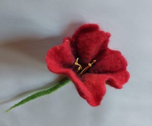 fiore in feltro
