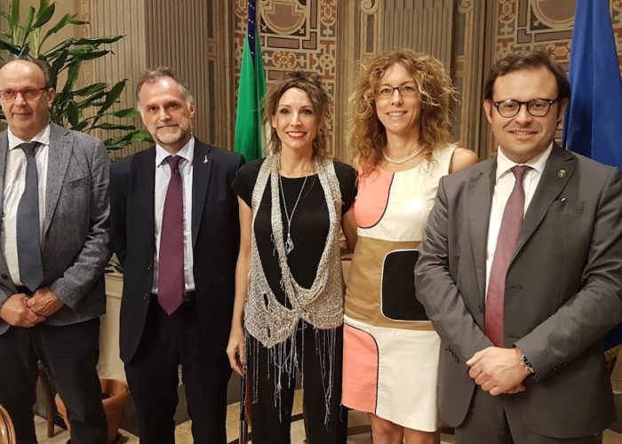 il Presidente della Regione Spelgatti, l’Assessore all’Agricoltura Gerandin e l’Assessore alle Finanze Aggravi, il Ministro per gli Affari regionali Stefani e il Vice Ministro dell'Economia Garavaglia