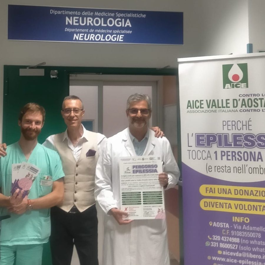 Da sinistra: Mainini, Amateis e Giardini - Percorso epilessia
