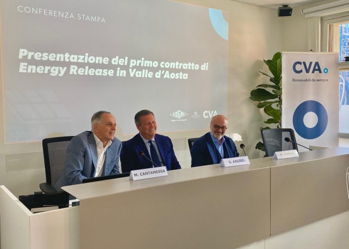 Cva e Cogne - Da sx Cantamessa, Argirò e Burelli