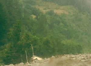 La frana in Val Ferret - foto da FB (credit: Ivana Cleo)