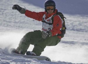 un freerider dello snowboard