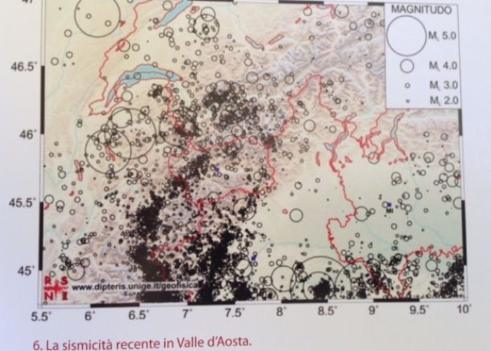 La sismicità recente in Valle d'Aosta