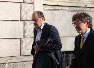 Gabriele Accornero con l'avvocato Corrado Bellora