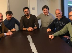 Marco Gheller con i segretari e presidenti dei partiti autonomisti