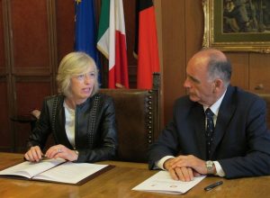 Il ministro dell'Istruzione Stefania Giannini ad Aosta