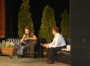 Paolo Giordano e, a destra, Cesare Bieler