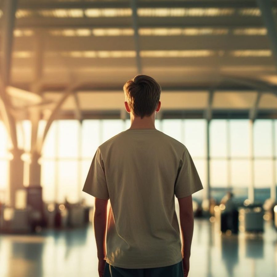 giovani, fuga giovani, giovani all'estero - Foto realizzata con l'AI