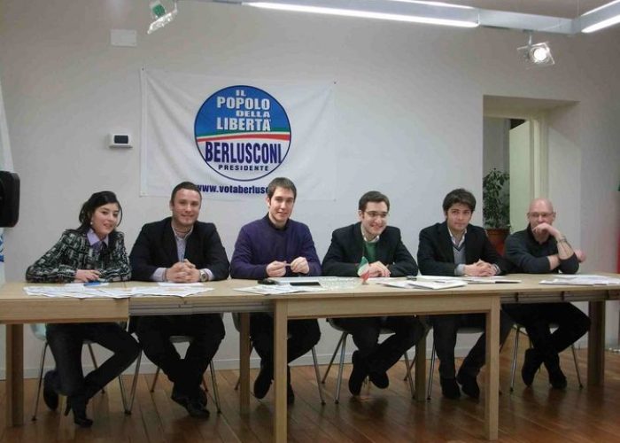 Da sx il direttivo  Sylvie Spirli, Andrea Manfrin, Fabrizo Orcalli (coordinatore) Andrea Edoardo Paron ( presidente)  Edoardo Melgara  e Fabio Vuillermoz.