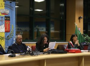 Da sinsitra: Giuseppe Maquignaz, Cristina Machet, Deborah Camaschella