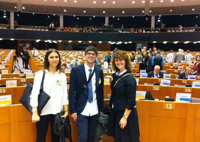 Pierre Bréan e Anna Terekhova con l'insegnante Emanuela Simonato