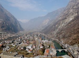 Hone, visto dal Forte di Bard