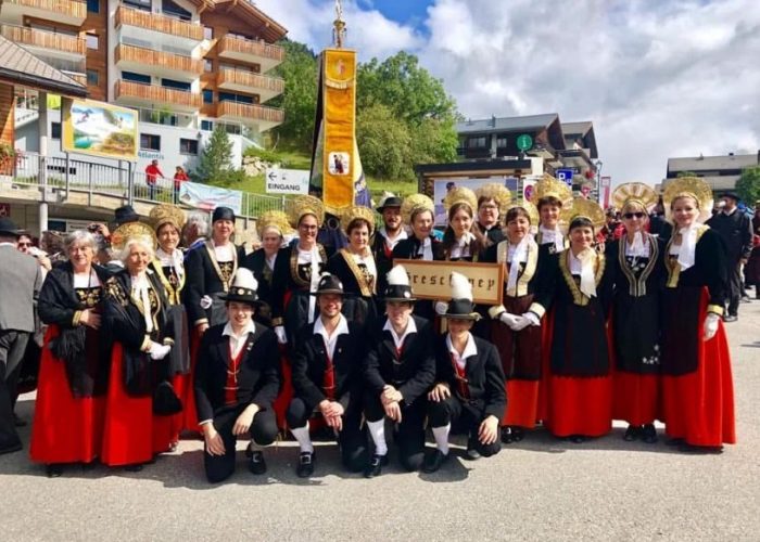 il gruppo di Gressoney al Walsertreffen