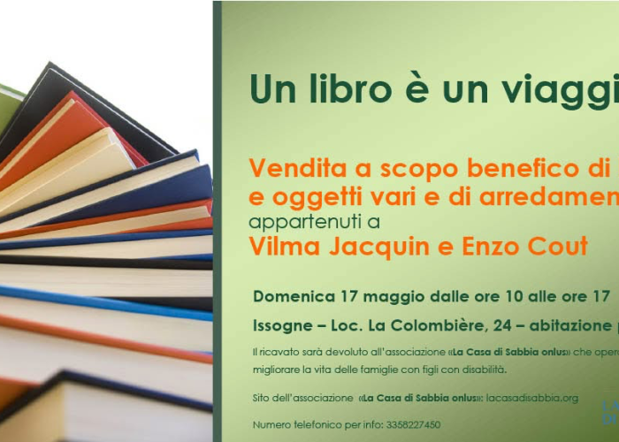 vendita benefica libri e oggetti