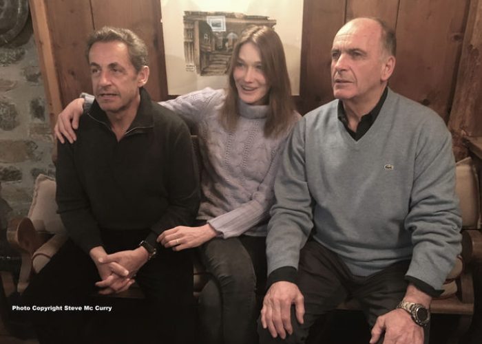 Rollandin con Carla Bruni e Sarkozy Foto ©Steve McCurry