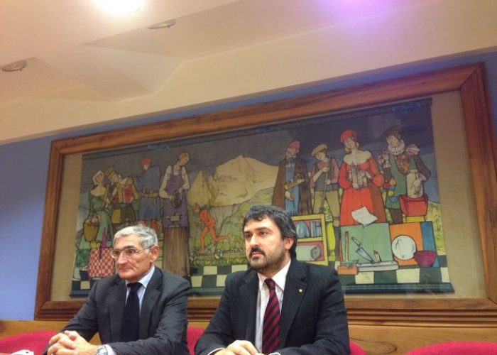 A sinistra Carlo Pessina e Luigi Lorenzetti di Confindustria
