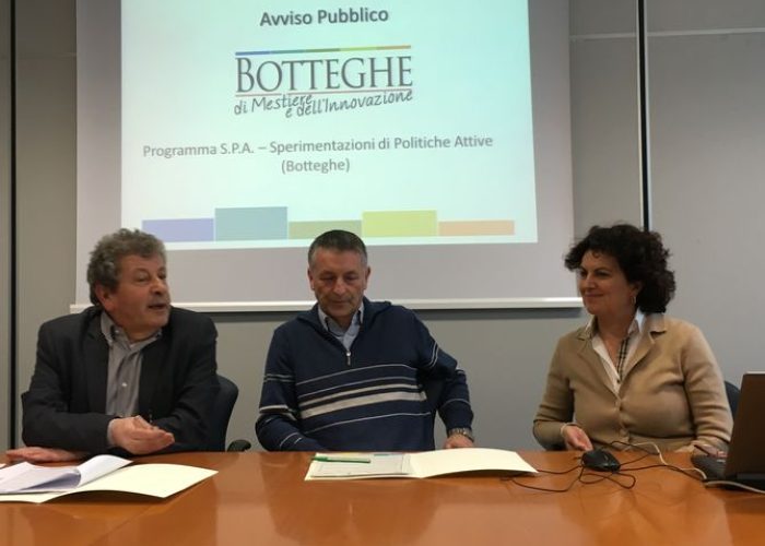 Da sx Lucat, Donzel e referente Italia Lavoro