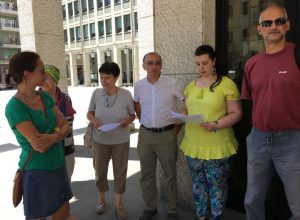 I promotori della petizione per il Liceo Regina Maria Adelaide