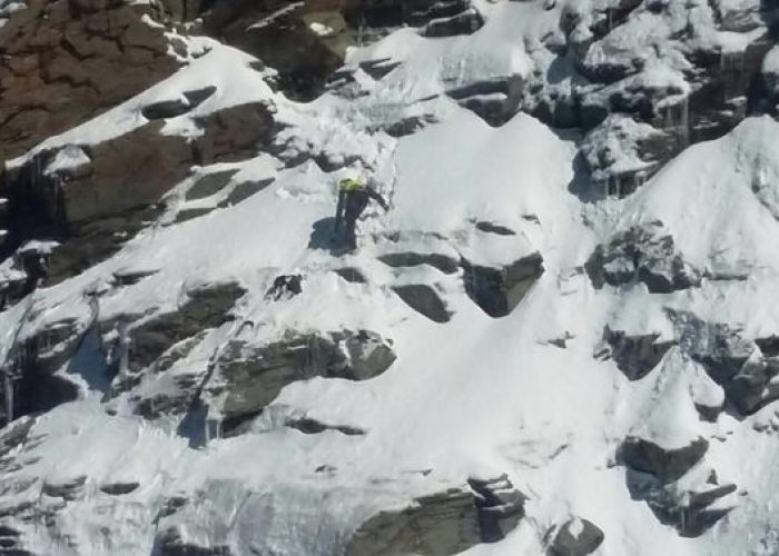 intervento sul Cervino foto di Christian Zanolli