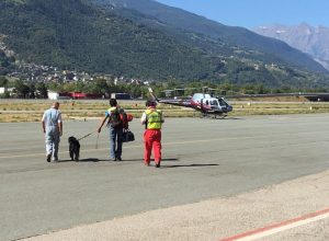 Unità cinofila Sav in partenza per zone terremoto