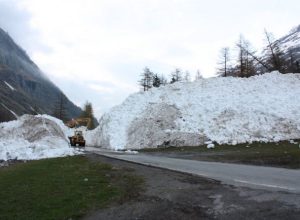 La slavina in località Artalle