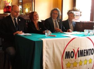 La conferenza stampa del Movimento 5 Stelle