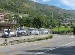Il liogo dell'incidente a Sarre