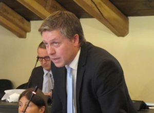 Il Sindaco di Aosta Fulvio Centoz