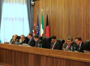 I banchi dell'UVP in Consiglio regionale