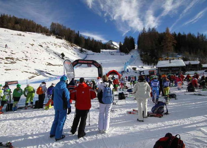 Il traguardo della pista Gorraz nel 2013