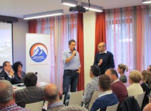 Epav, a destra il portavoce Marco Curighetti e a sinistra Laurent Sarteur