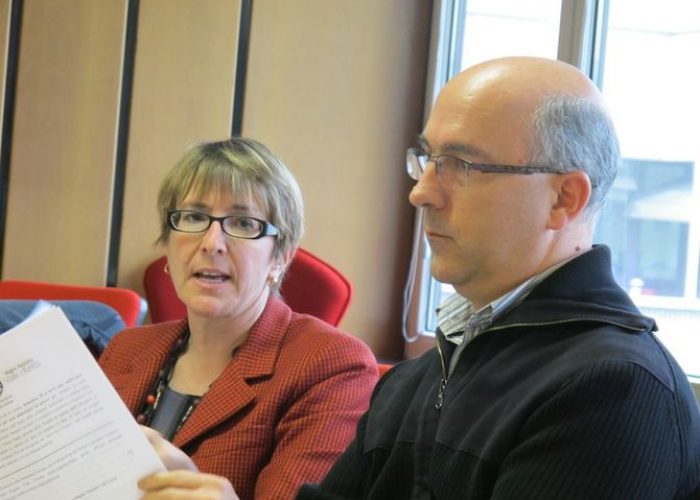 Manuela Zublena e il dirigente dell'assessorato Ambiente Fulvio Bovet