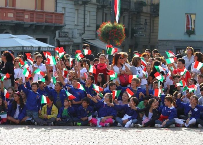 La piazza Chanoux accoglie Napolitano