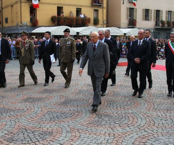 piazza Chanoux accoglie Napolitano
