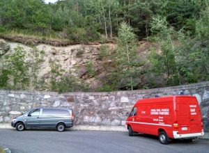 I vigili del fuoco a Champlong di Villeneuve