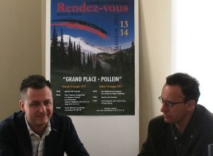 Da sx: Igor Mathiou (Pres.sez Uv di Pollein)ed Ego Perron