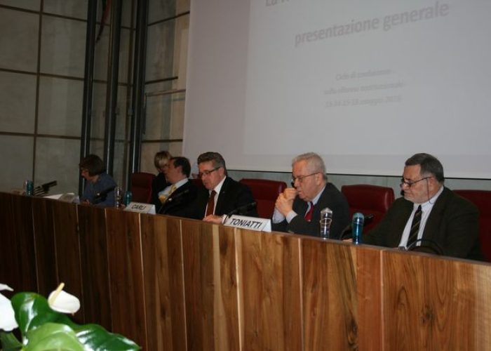da destra, Roberto Toniatti, Massimo Carli e Marco Viérin